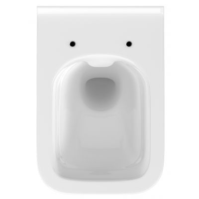 Cersanit Crea Set B36 miska WC CleanOn z deską wolnoopadającą Slim i stelaż podtynkowy Aqua z przyciskiem spłukującym Accento Square szkło białe S701-290