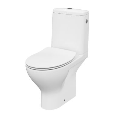 Outlet - Cersanit Moduo kompakt WC z deską wolnoopadającą Slim biały K116-029