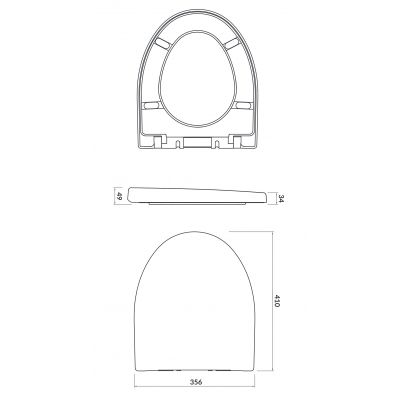 Cersanit Parva zestaw WC kompakt z deską wolnoopadającą biały K27-004