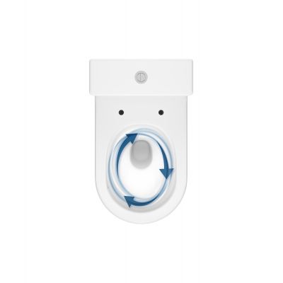 Cersanit Bonica kompakt WC z deską wolnoopadającą ze spłukiwaniem wirowym biały K3028-001