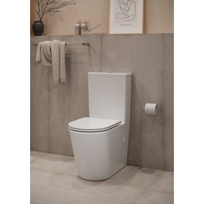 Cersanit Bonica kompakt WC z deską wolnoopadającą ze spłukiwaniem wirowym biały K3028-001