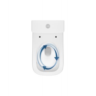 Cersanit Remo kompakt WC z deską wolnoopadającą ze spłukiwaniem wirowym biały K3029-001