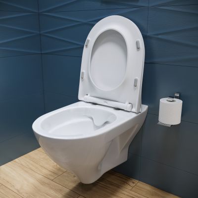Cersanit Mille miska WC wisząca bez kołnierza CleanOn biała K675-008