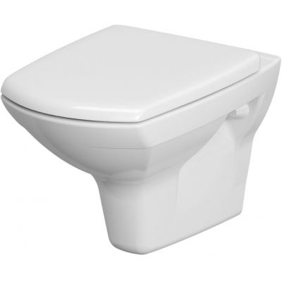 Zestaw Cersanit Carina miska WC wisząca CeanOn z deską wolnoopadającą biały K701-013