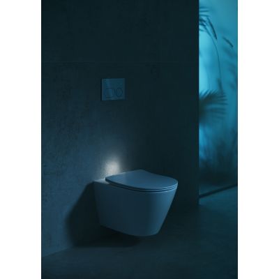 Cersanit City miska WC z deską wolnoopadającą wisząca bez kołnierza ze spłukiwaniem wirowym biały S4004-137