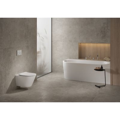 Cersanit City miska WC z deską wolnoopadającą wisząca bez kołnierza ze spłukiwaniem wirowym biały S4004-137