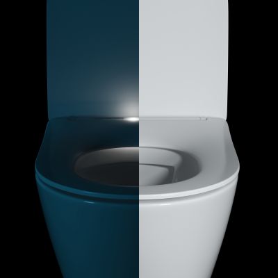 Cersanit Zen miska WC z deską wolnoopadającą wisząca bez kołnierza ze spłukiwaniem wirowym biały S4006-005