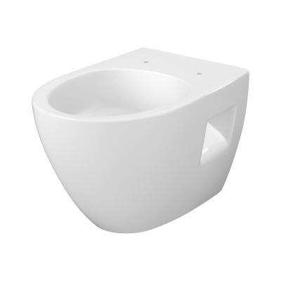 Cersanit Moduo miska WC z deską wolnoopadającą wisząca bez kołnierza ze spłukiwaniem wirowym biały połysk S4013-010