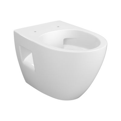 Cersanit Moduo miska WC z deską wolnoopadającą wisząca bez kołnierza ze spłukiwaniem wirowym biały połysk S4013-010