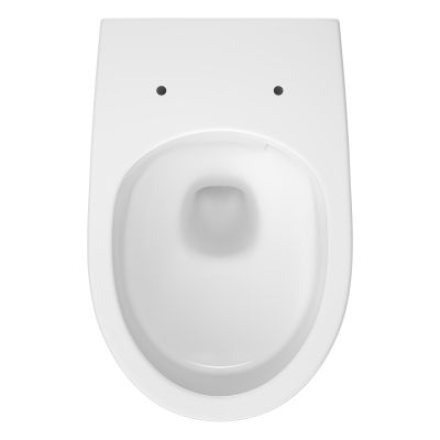 Cersanit Moduo miska WC z deską wolnoopadającą wisząca bez kołnierza ze spłukiwaniem wirowym biały połysk S4013-010