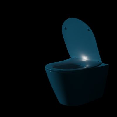 Cersanit Larga miska WC z deską wolnoopadającą wisząca bez kołnierza ze spłukiwaniem wirowym biały S4026-009