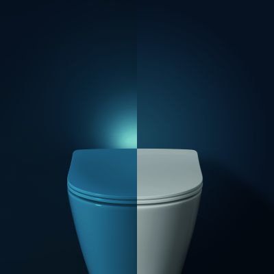 Cersanit Larga miska WC z deską wolnoopadającą wisząca bez kołnierza ze spłukiwaniem wirowym biały S4026-009