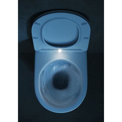 Cersanit Larga miska WC z deską wolnoopadającą wisząca bez kołnierza ze spłukiwaniem wirowym biały S4026-009