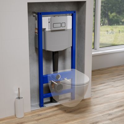 Cersanit Moduo zestaw WC stelaż z miską i deską S4027-002