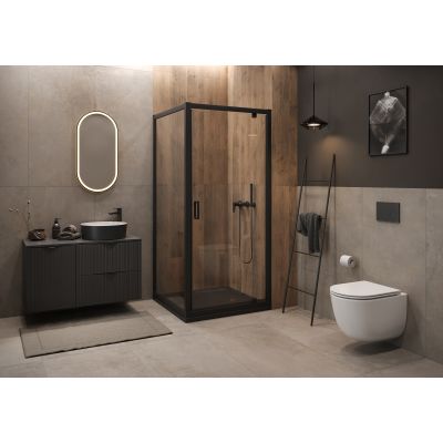 Cersanit Remo miska WC z deską wolnoopadającą wisząca bez kołnierza ze spłukiwaniem wirowym biały połysk S4035-001