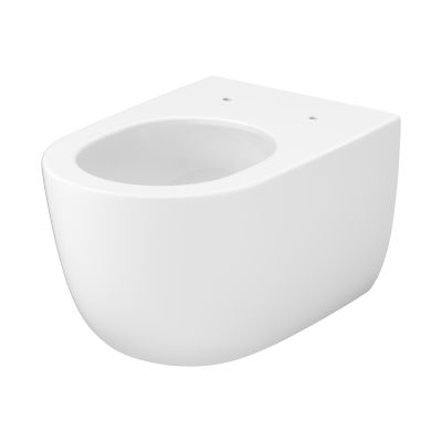 Cersanit Navado miska WC z deską wolnoopadającą wisząca bez kołnierza ze spłukiwaniem wirowym biały połysk S4036-001