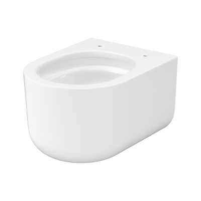 Cersanit Intro miska WC z deską wolnoopadającą wisząca bez kołnierza ze spłukiwaniem wirowym biały połysk S4038-001