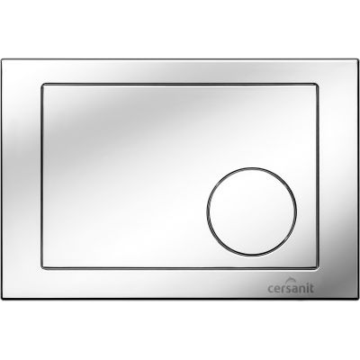 Zestaw Cersanit Como CleanOn Set 881 miska WC CleanOn z deską wolnoopadającą i stelaż podtynkowy Aqua z przyciskiem Link chrom S701-204