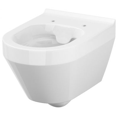 Zestaw Cersanit Crea miska WC CleanOn wisząca z deską Slim wolnoopadającą biały S701-212