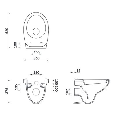 Cersanit MITO Delfi Set 895 miska WC z deską wolnoopadającą i stelaż podtynkowy Aqua z przyciskiem spłukującym Enter chrom błyszczący S701-216