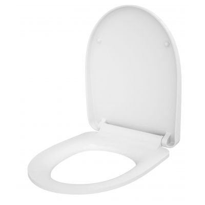 Cersanit Moduo Set B39 miska WC CleanOn z deską wolnoopadającą Slim i stelaż podtynkowy Aqua z przyciskiem spłukującym Stero szkło białe S701-293