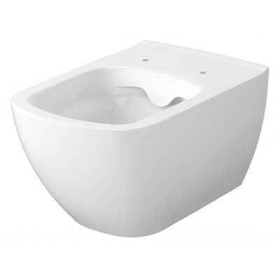 Zestaw Cersanit Virgo Set B227 miska WC Clean On z deską wolnoopadającą i stelaż podtynkowy System 52 z przyciskiem chrom S701-406