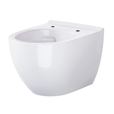 Zestaw Cersanit Zen Set B226 miska WC Clean On z deską wolnoopadającą slim i stelaż podtynkowy z przyciskiem spłukującym Accento Circle chrom błyszczący S701-411
