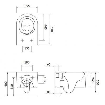 Zestaw Cersanit Inverto miska WC wisząca StreamOn z deską wolnoopadającą oraz stelażem podtynkowym Aqua i przyciskiem Accento Circle S701-423