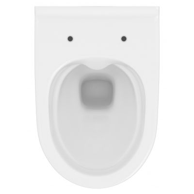 Zestaw Cersanit Mille miska WC wisząca bez kołnierza CleanOn z deską wolnoopadającą Slim biała S701-453