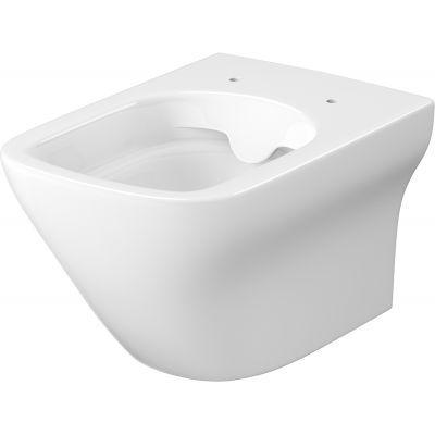 Cersanit Larga Squere zestaw miska WC wisząca CleanOn z deską wolnoopadającą Slim biały S701-473