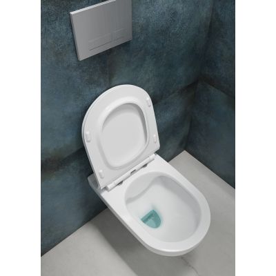 Mito Zip miska WC z deską wolnoopadającą wisząca bez kołnierza biały S701-565