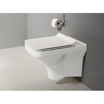 Cersanit Como miska WC wisząca Clean On z deską wolnoopadającą Slim EcoBox biały K701-102-ECO