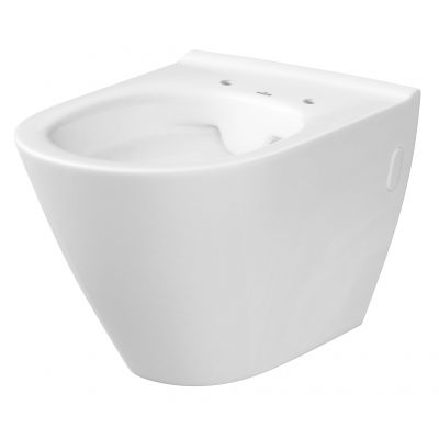 Cersanit City Oval miska WC wisząca Clean On z deską wolnoopadającą Slim EcoBox biały K701-104-ECO