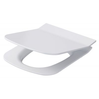 Cersanit City Square miska WC wisząca Clean On z deską wolnoopadającą Slim EcoBox biały S701-405-ECO