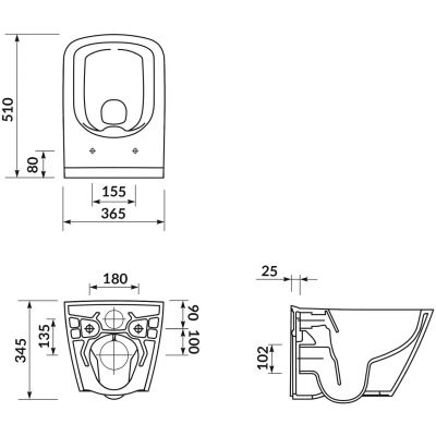 Zestaw Cersanit City Square miska WC wisząca CleanOn z deską wolnoopadającą Slim i stelaż podtynkowy Tech Line Opti z przyciskiem chrom błyszczący S701-665