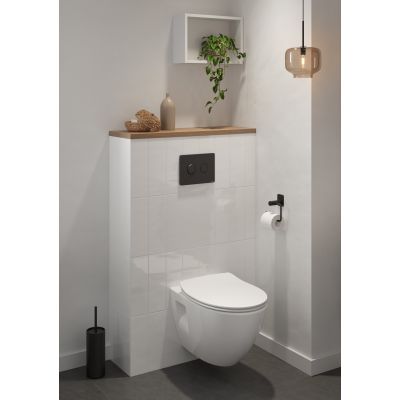 Cersanit Moduo Plus miska WC wisząca CleanOn z deską wolnoopadającą Slim biała S701-724