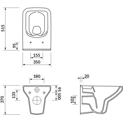 Zestaw Cersanit Como miska WC CleanOn z deską wolnoopadającą i stelaż podtynkowy Aqua 2.0 S701-818
