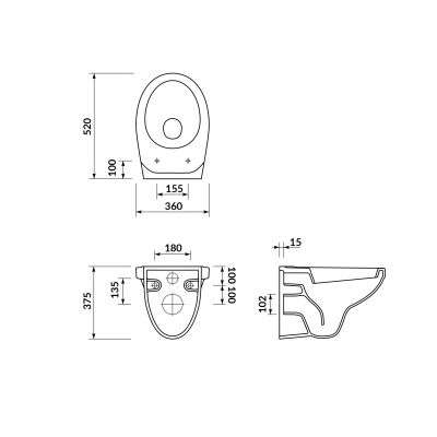 Mito Delfi zestaw stelaż z miską, deską i przyciskiem S701-849