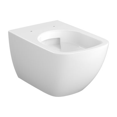 Cersanit Zen miska WC z deską wolnoopadającą wisząca bez kołnierza spłukiwanie wirowe biały połysk S701-882