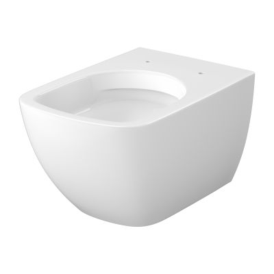 Cersanit Zen miska WC z deską wolnoopadającą wisząca bez kołnierza spłukiwanie wirowe biały połysk S701-882