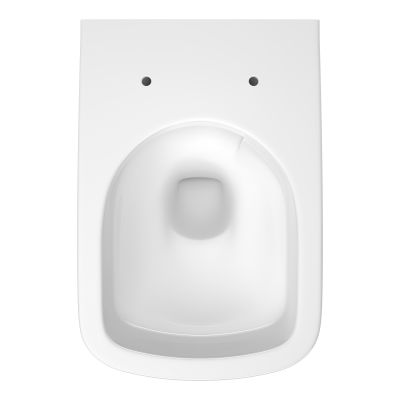Cersanit Zen miska WC z deską wolnoopadającą wisząca bez kołnierza spłukiwanie wirowe biały połysk S701-882