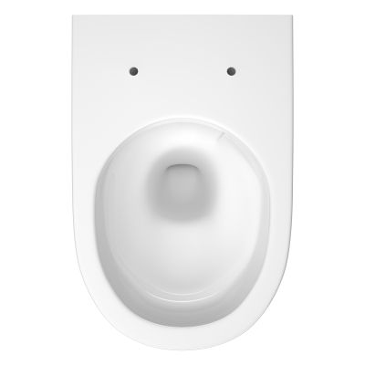 Cersanit City miska WC z deską wolnoopadającą wisząca bez kołnierza spłukiwanie wirowe biały połysk S701-883