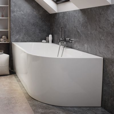 Cersanit Crea wanna wolnostojąca 160x80 cm narożna lewa biała S931-034