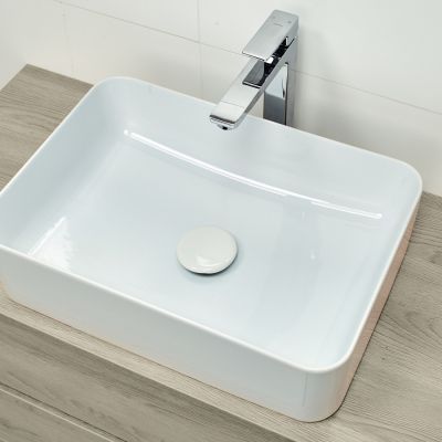 Cersanit Crea umywalka 49,5x34,5 cm prostokątna nablatowa biała K114-001-BOX