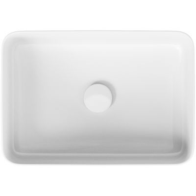 Cersanit Crea umywalka 50x34 cm nablatowa prostokątna biała K114-001
