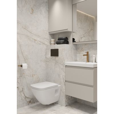 Cersanit Moduo umywalka 80x38 cm prostokątna ścienna-meblowa biała K116-012
