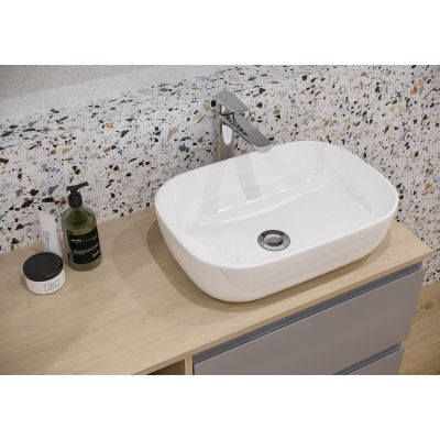 Cersanit Moduo umywalka 50x36 cm nablatowa prostokątna biała K116-050
