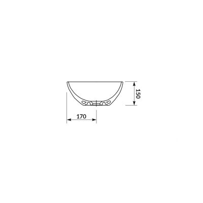 Cersanit Moduo umywalka 56,5x36,5 cm nablatowa asymetryczna EcoBox biała K116-052-ECO