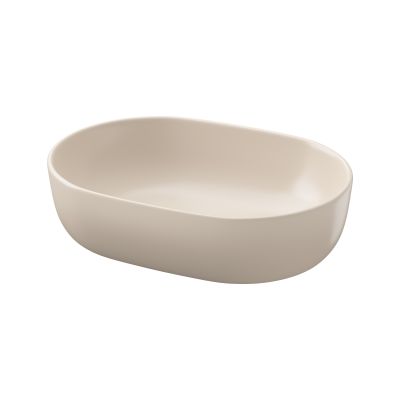 Cersanit Moduo umywalka 50x35,5 cm owalna nablatowa beżowa K116-132