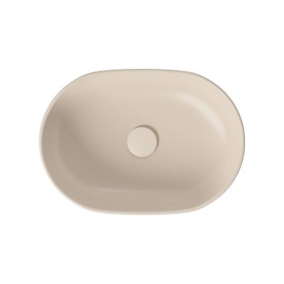 Cersanit Moduo umywalka 50x35,5 cm owalna nablatowa beżowa K116-132